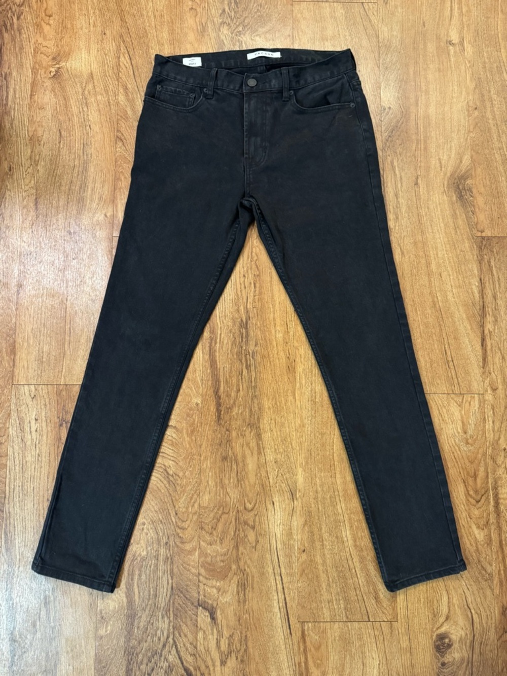 PacSun Men’s Black Denim Jeans 99% Cotton 1% Spandex Size 33 x 32 Skinny Stretch